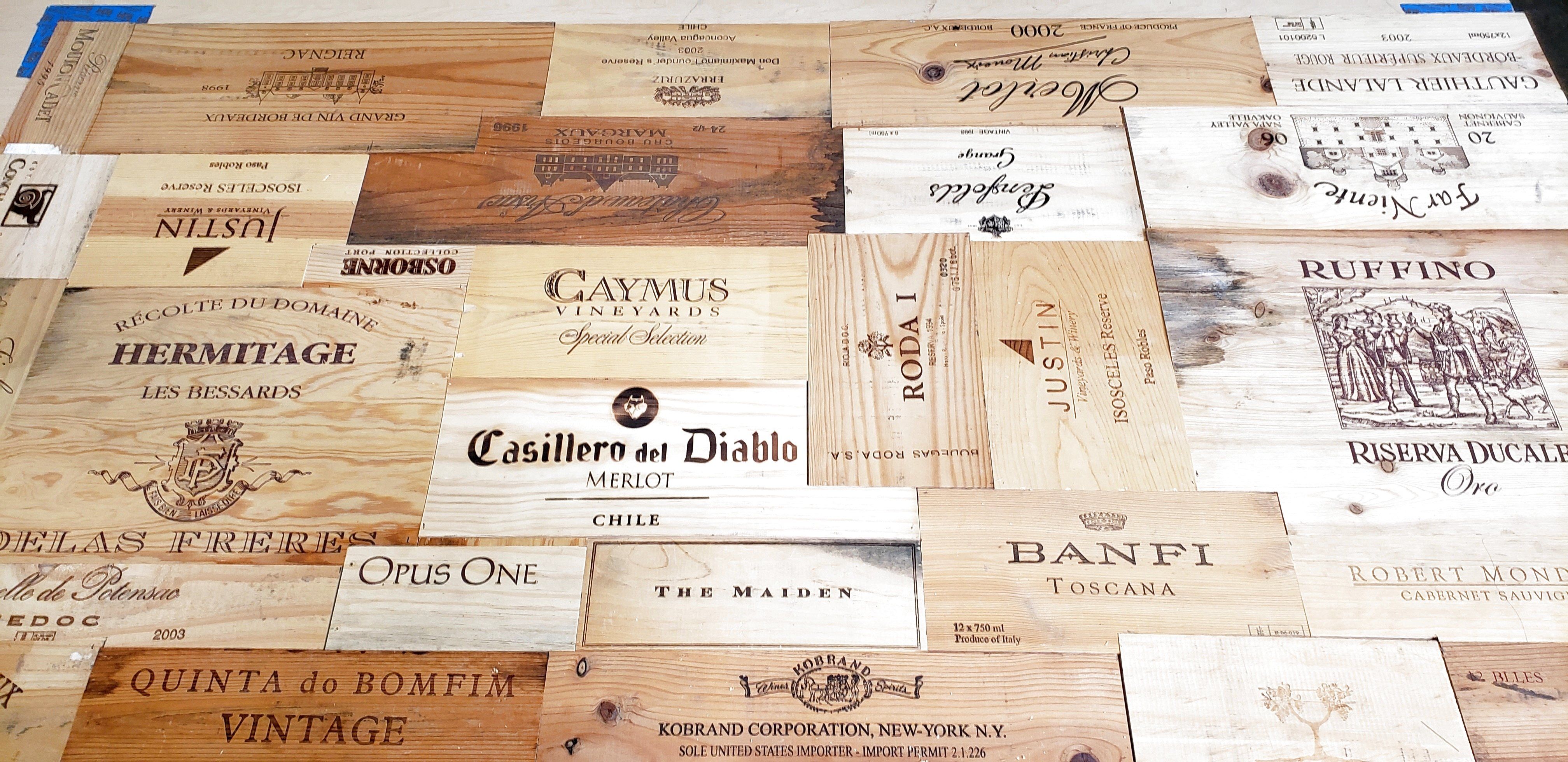 Handmade Wine Crate Dining Table Tafla Made From Reclaimed Wine