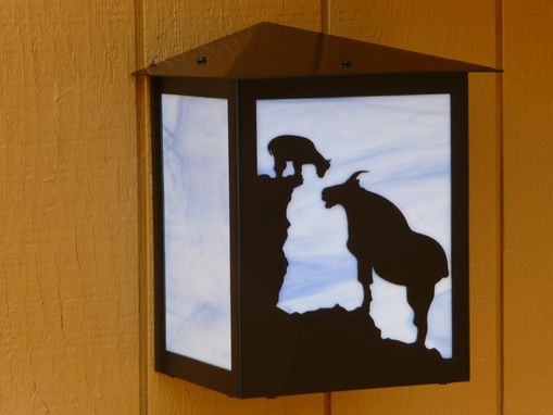 Custom Made Mountain Goat Wall Light