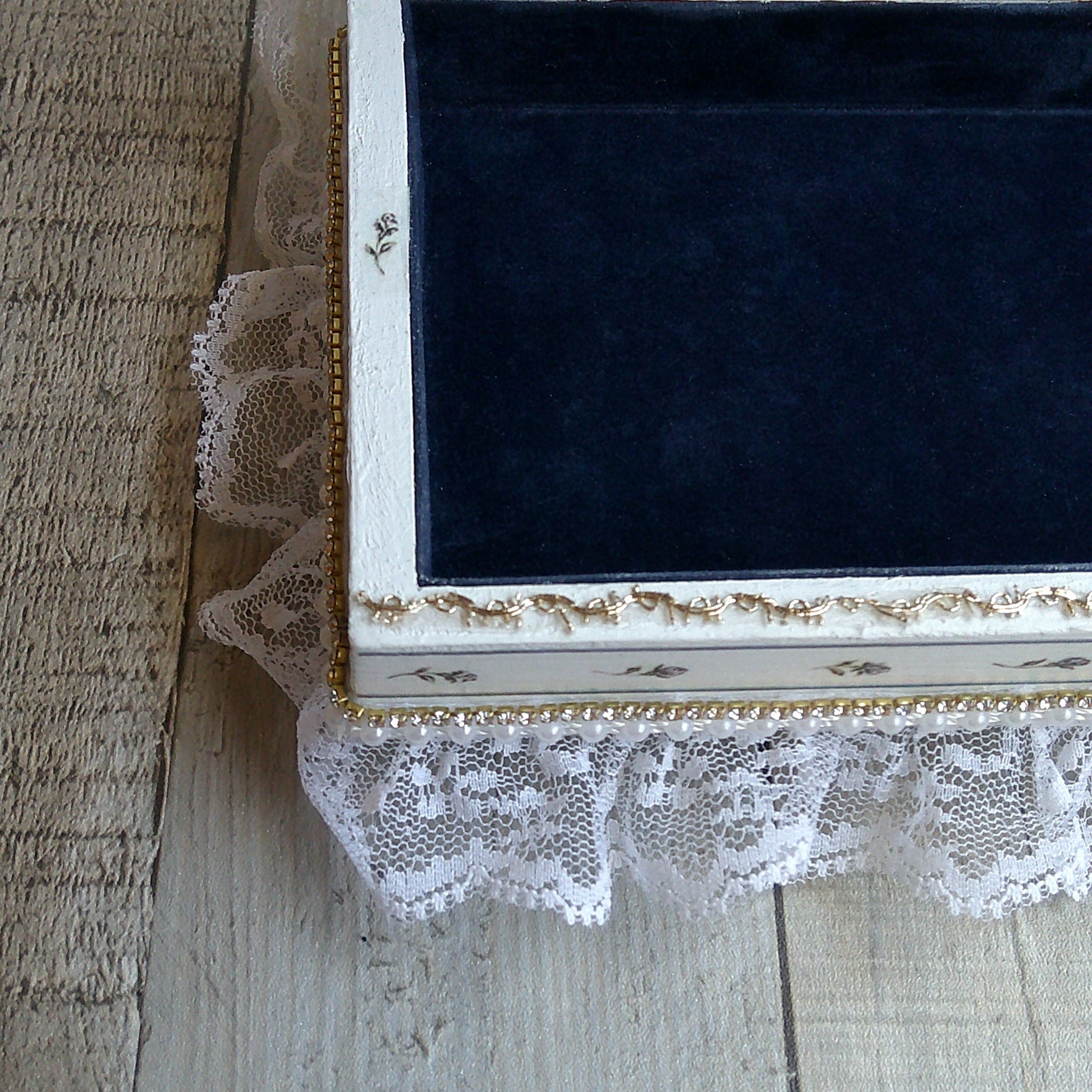 Custom Made Jewelry Box Song Bird Jewelry Box Vintage Blue Bird