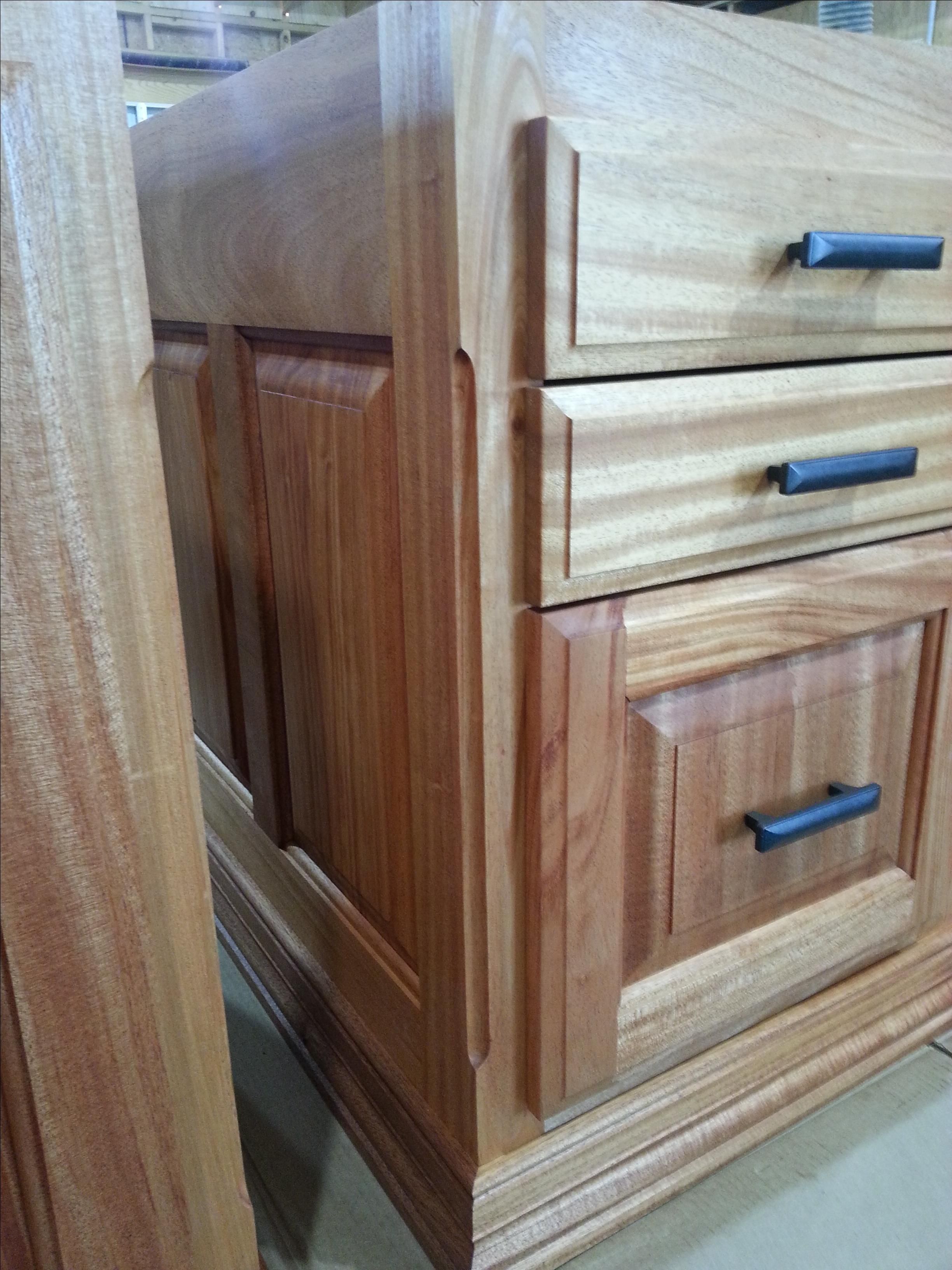Handmade African Mahogany Desk by Harmon Heirloom Furniture