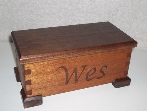 Custom Made Small Dovetail Box With Hinged Lid