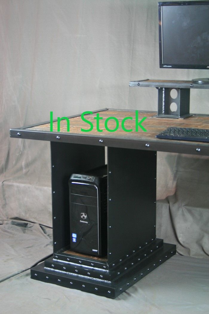 Buy Custom Industrial Style Desk Bases, Tiered Steel Table Legs, Modern