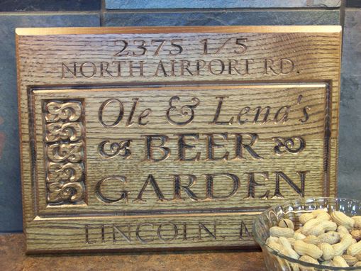 Custom Made Beer Garden Sign