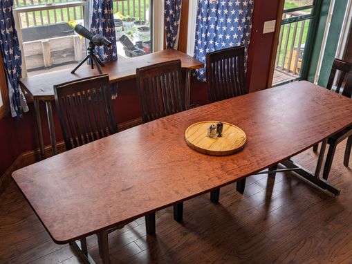 Custom Made Rosewood (Bubinga) Board Table.