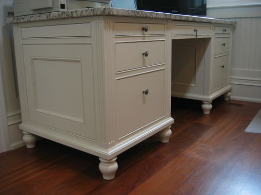 Custom Made Classical , Painted ,  Office Desk  ,Traditional ,