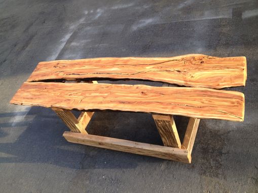 Custom Made Olive Flitch Bench