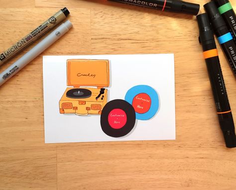 Custom Made Record Player Art Print