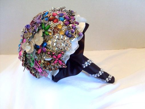 Custom Made Jeweled Brooch Bouquet, Alternative Wedding Bouquet