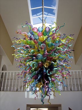 Custom Made 'Malibu Series' Custom Chandelier | Hand Blown Glass Art Chandeliers - Custom Glass Lighting