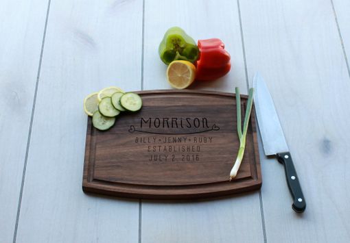 Custom Made Personalized Cutting Board, Engraved Cutting Board, Custom Wedding Gift – Cb-Wo-Morrison
