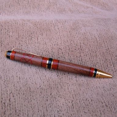 Custom Made Wood Pen Made Of Walnut And Rosewood  C002