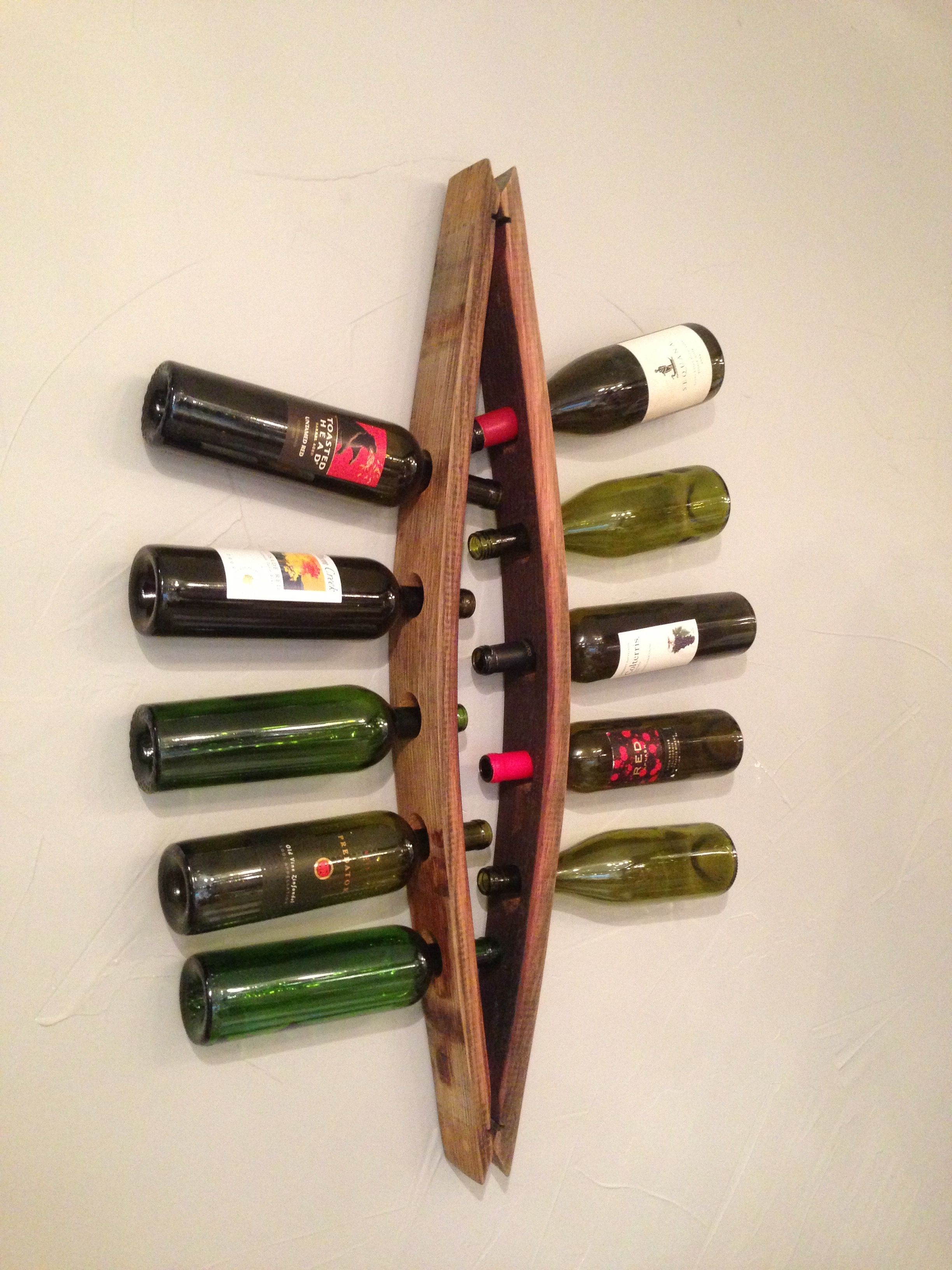 Hand Crafted Gina Barrel Stave Wine Rack By Colorado Barrel Designs