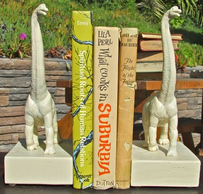 Custom Made Fun Recycled Animal Toy Book Ends.  Great For Children's Rooms
