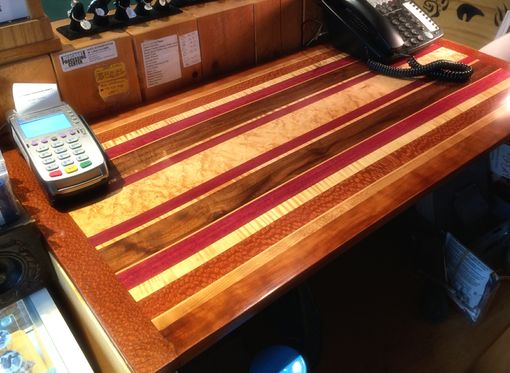 Custom Made Exotic Wood Countertop