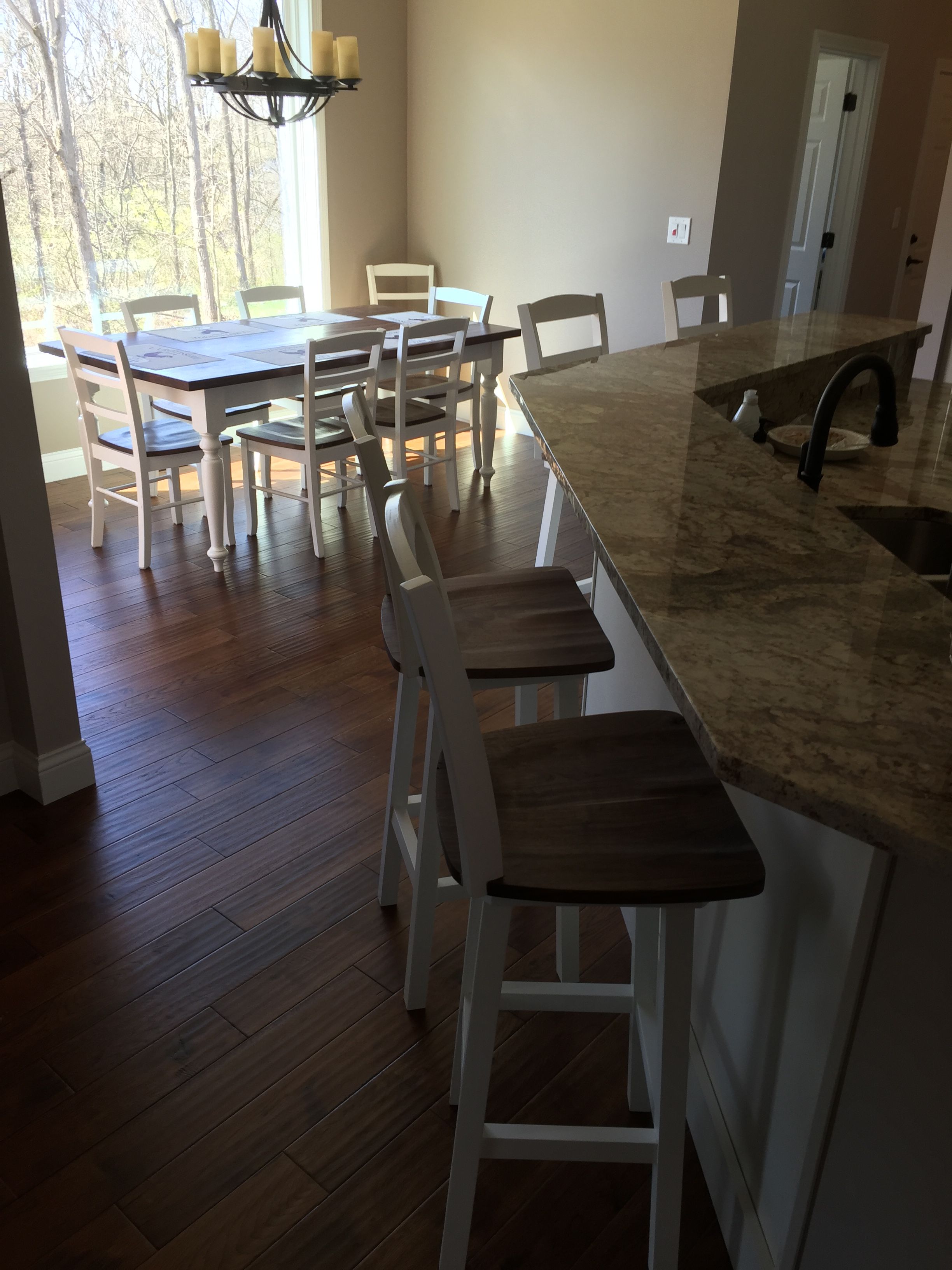 Hand Made Walnut Dining Table And Chairs by Black Beard Woodworking