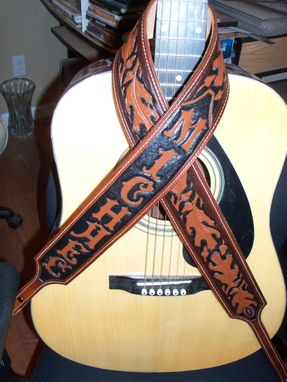 Custom Made Handmade Leather Guitar & Banjo Straps