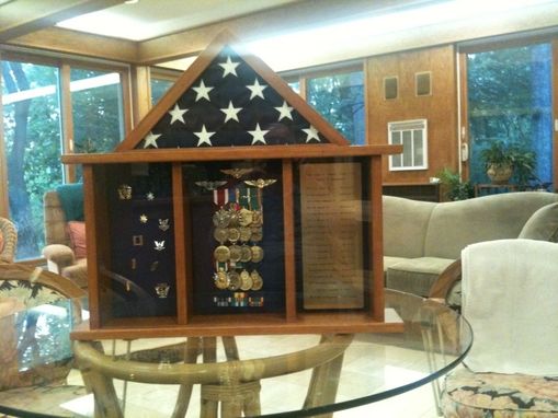 Custom Made Military Retirement Shadow Box