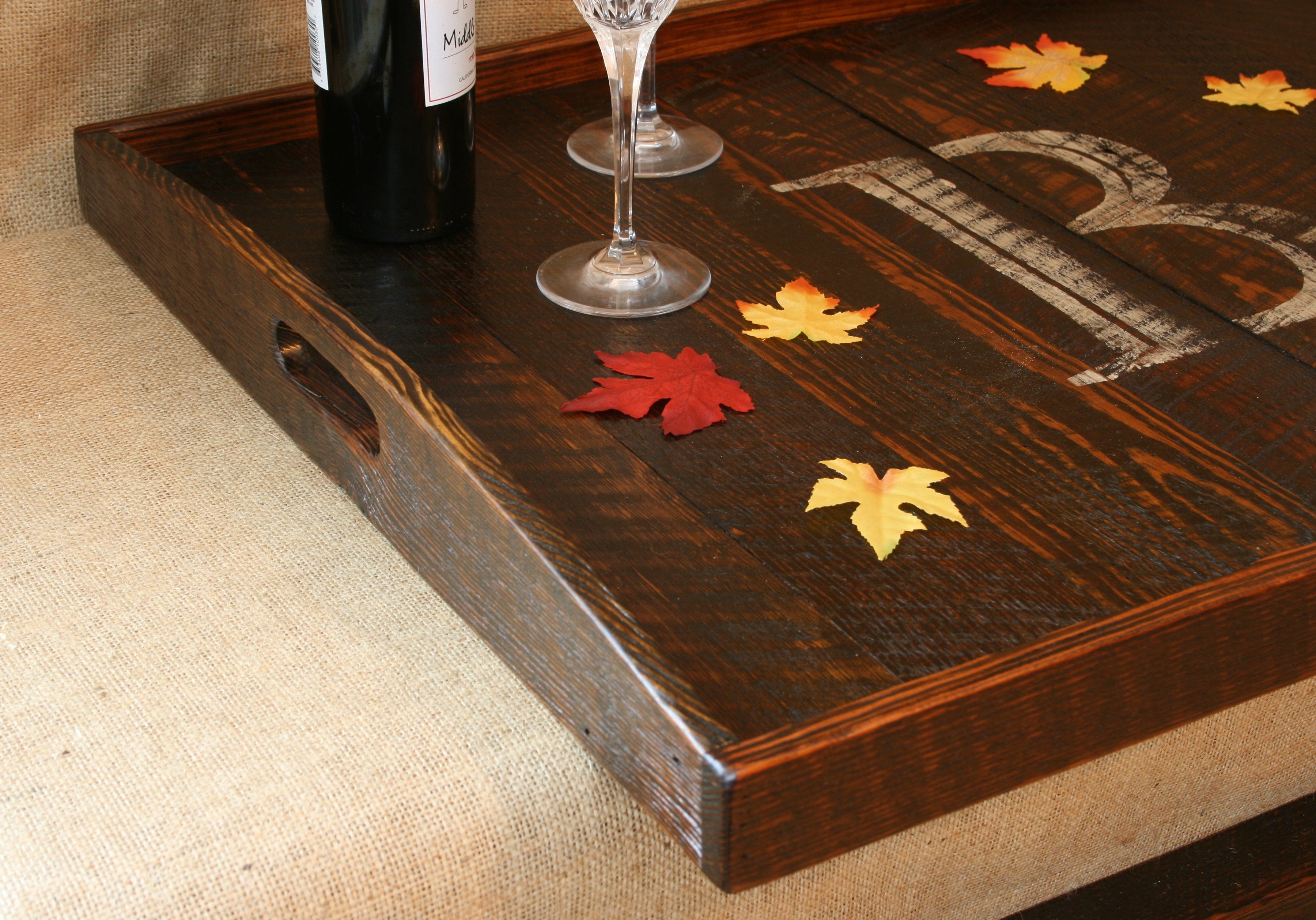 Buy Handmade Rustic Modern Oversized Ottoman Tray Table Top Serving