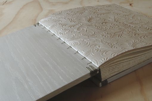 Custom Made Rustic Birch Wood Wedding Guest Book
