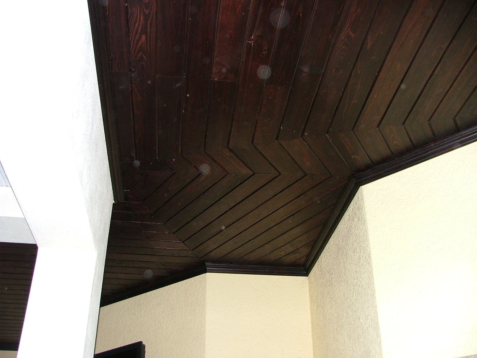Custom Cypress Covered Exterior Ceiling By Baltic Woodsmith