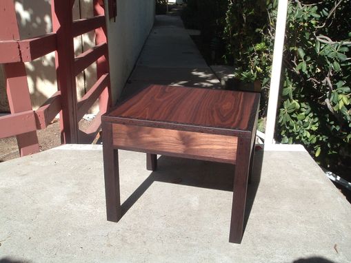 Custom Made The Reverend's Walnut And Wenge Music Stand And Small Table