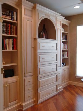 Custom Made Home Office In Natural Maple