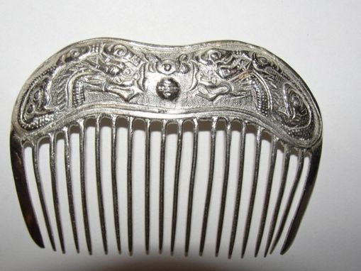 Custom Made Small Antique Inspired Chinese Dragon Hair Comb