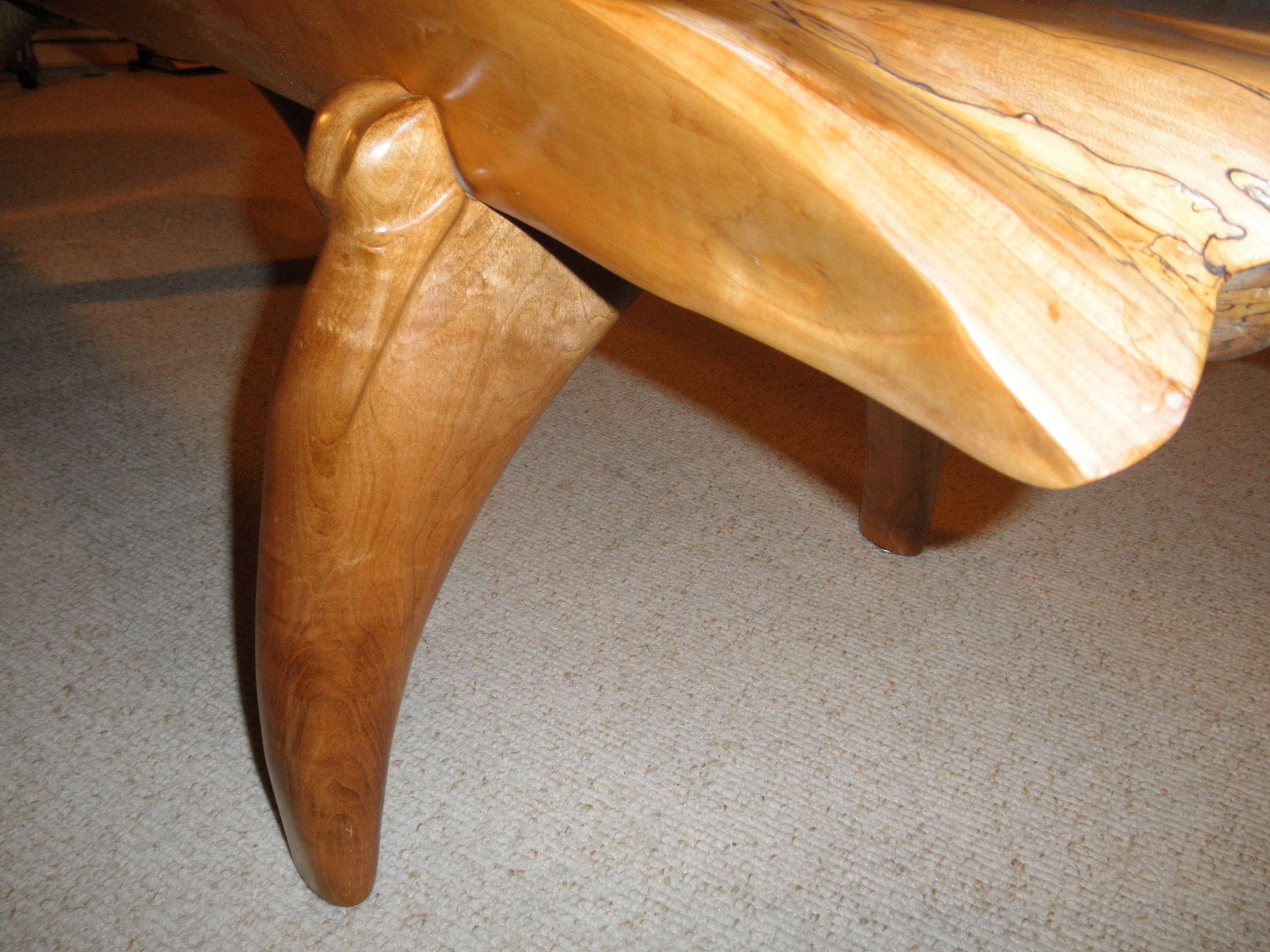 Buy Custom Hard Rock Maple Coffee Table 68" X 18" X 18", made to order