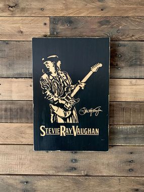 Custom Made Stevie Ray Vaughn | Cnc And Handmade Wood Carving