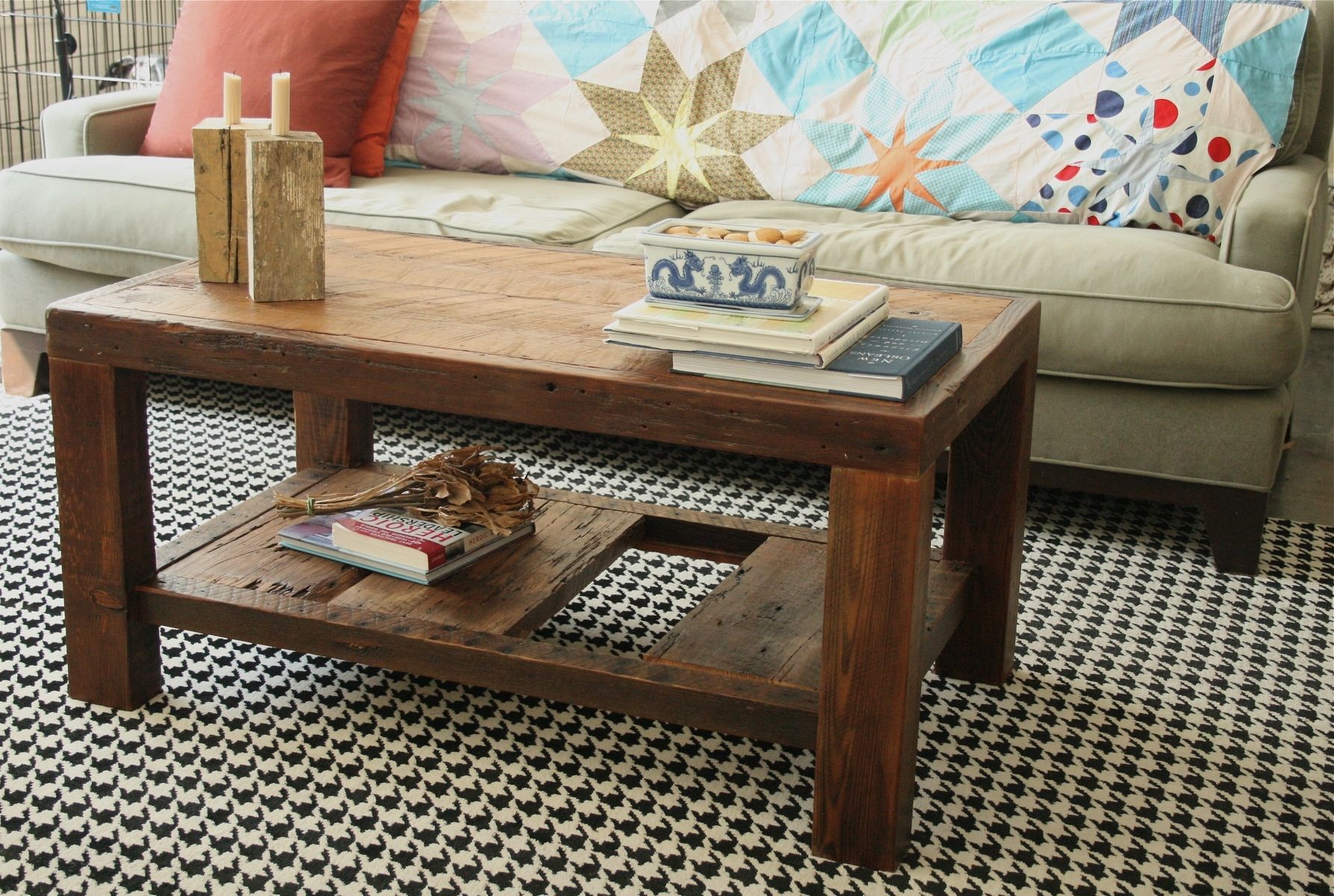 Hand Made The Rustic Coffee Table Made From New Orleans Barge Board by Doorman Designs
