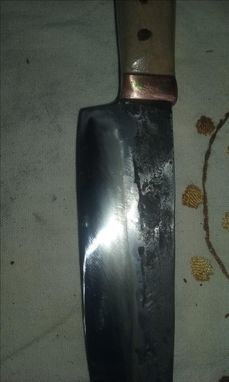 Custom Made High Carbon  Blue Paper Steel Kitchen Knife