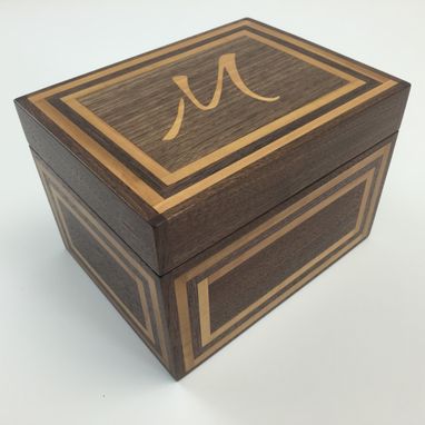 Custom Made Black Walnut And Bradford Pear Recipe Box