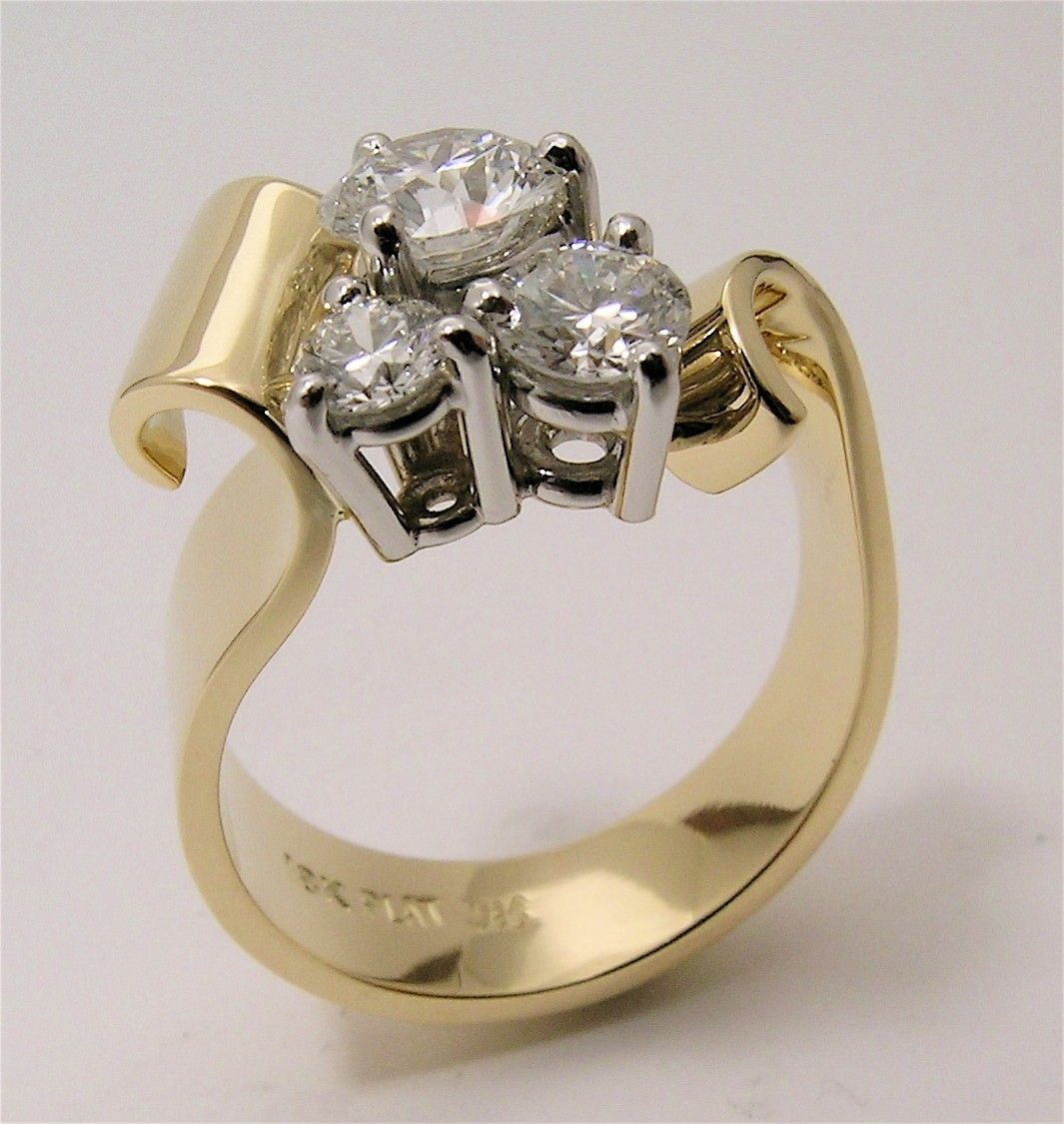 Hand Made Engagement Ring by Lost Art Jewelry | CustomMade.com