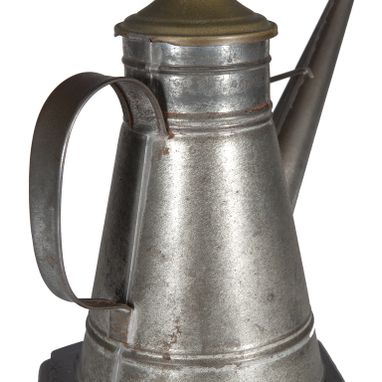 Custom Made Vintage Silver Metal Spout Pitcher Lamp