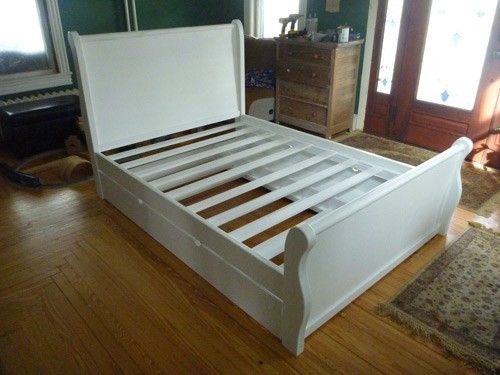Custom Made Sleigh Bed W/Trundle