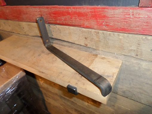 Custom Made Distressed Steel Shelf Brackets