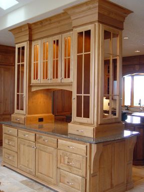 Custom Made Display Cabinets . Western Maple.