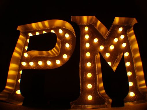 Custom Made Vintage Marquee Art Letter Smash Style 20 X 17 X 4.5