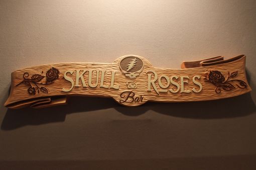 Custom Made Hand Caved Wood Signs, Home Bar Signs, Grateful Dead Signs, By Lazy River Studio