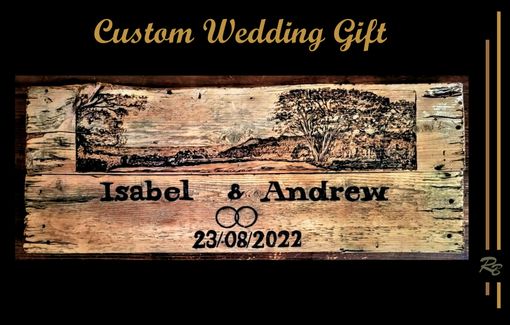 Custom Made Sign, Wedding Gift, Wood Anniversary Gift, Established Sign