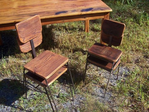 Custom Made Reclaimed Wood Montessori Child Chair