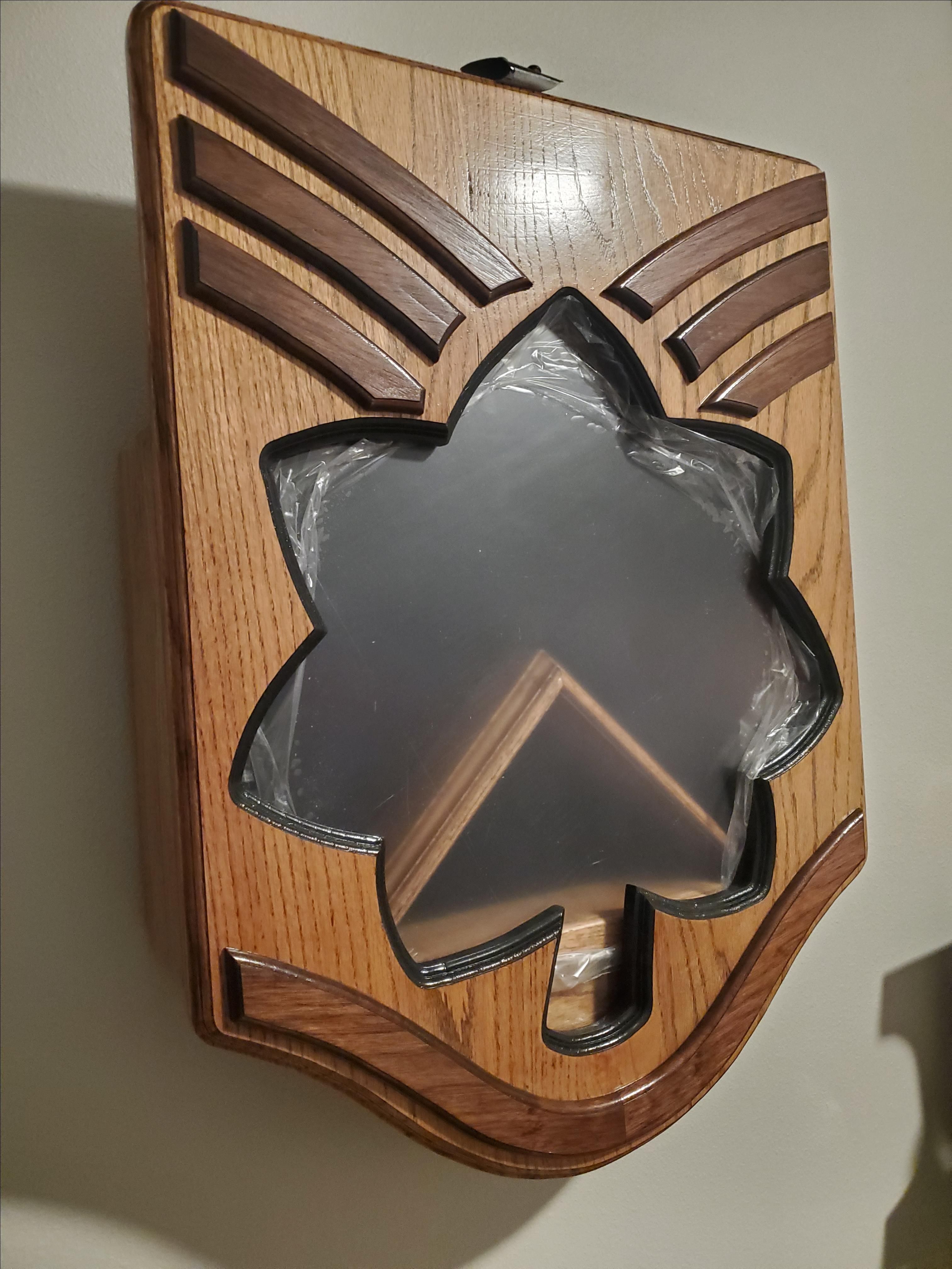 Hand Crafted Usaf Enlisted To Officer Shadow Box by Delta Black Custom ...