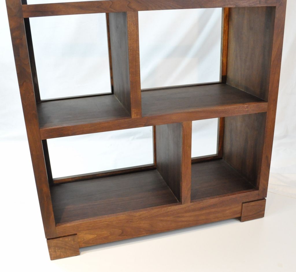 Hand Made Walnut Bookcase / Display Case by Glessboards