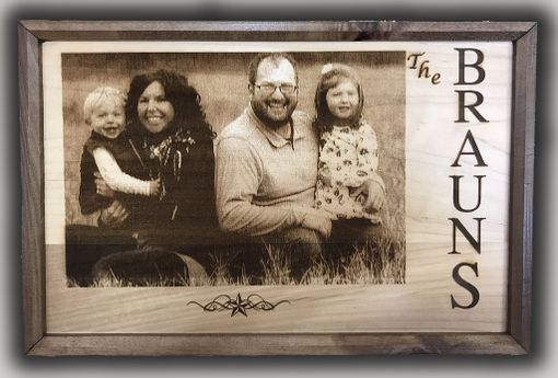 Custom Made Family Photo With Last Name/Quote Date Established