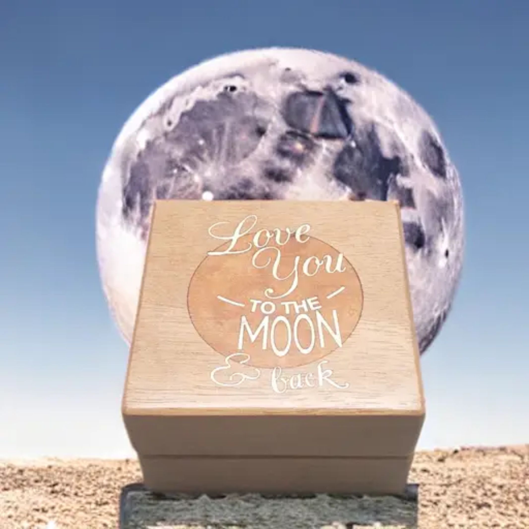 I Love You To The Moon And Back Couples Gift Pack - Bamboo & Wood –  Inspiration Co.