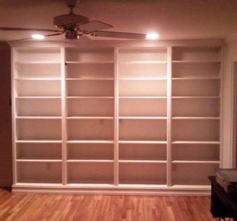 Custom Made Built-In Book Case