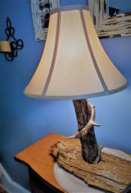 Custom Made Driftwood & Vine Table Lamp