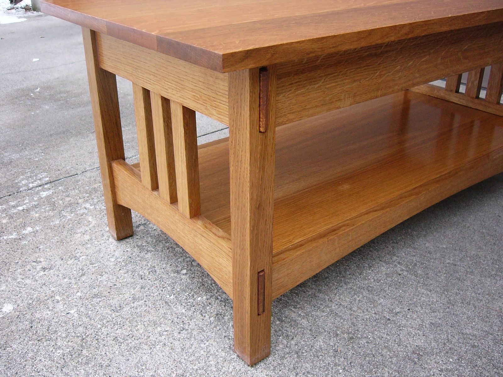 Handmade Quartersawn Oak Mission Style Coffee Table And End By Handmade Quartersawn Oak Mission Style Coffee Table And End By Dave S Quality Furniture Custommade Com