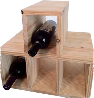 Handmade 4 Bottle Table Top Wooden Wine Rack by Wrought 