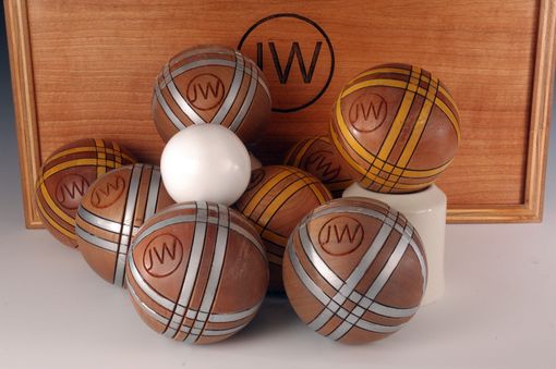 Custom Made Bocce Sets With Painted Balls